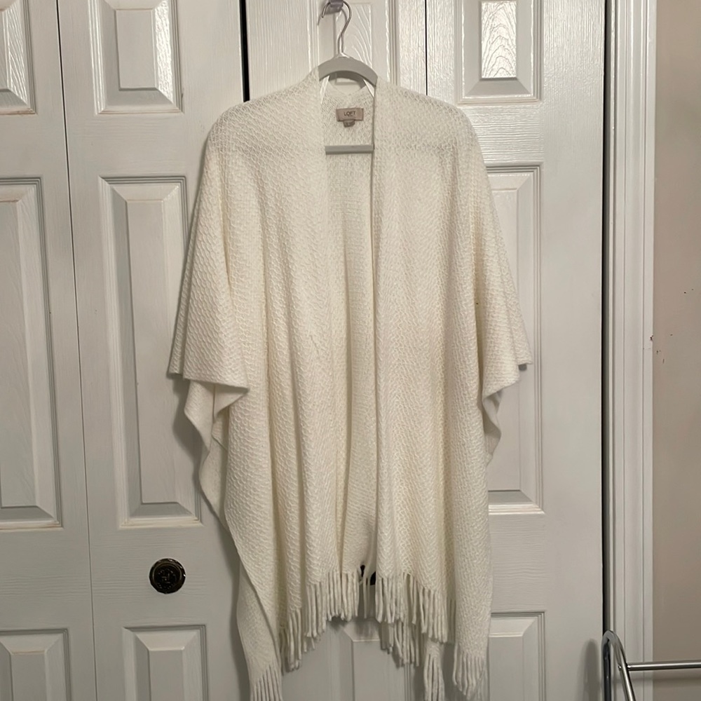 Loft ivory shawl